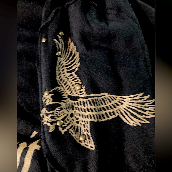 Beyond the Limit Kal-el (Superman) studded, distressed zip up hoodie size XL - Picture 4 of 8